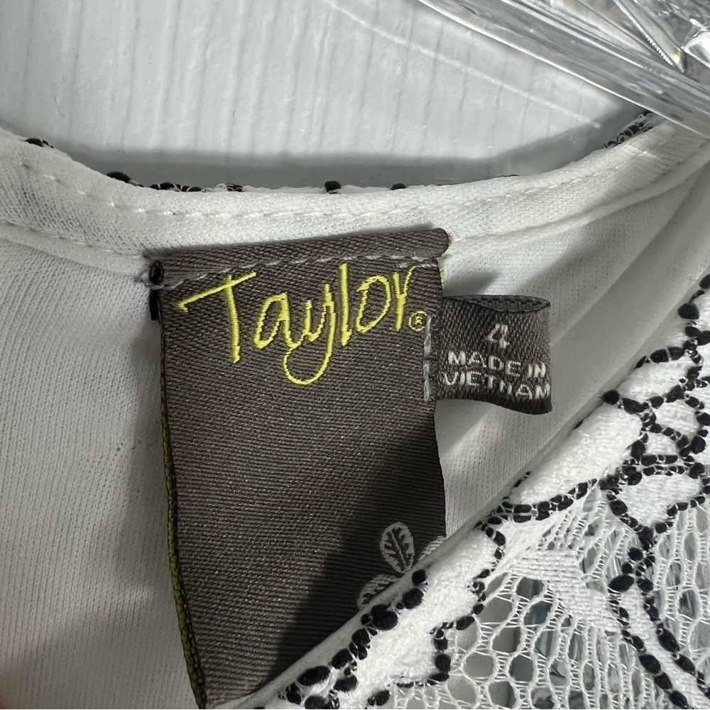 TAYLOR SWIFT’s TAYLOR Piper Piping Dress in Black / White Size 4 - Picture 9 of 10